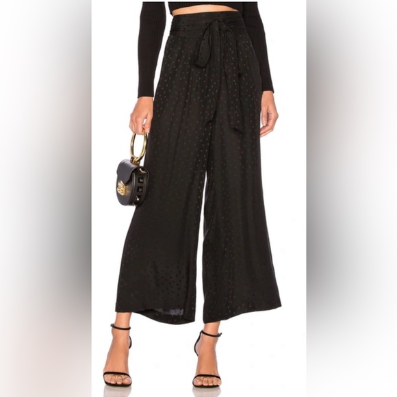 Rebecca Taylor Pants - Rebecca Taylor Silk Jacquard Tie Waist Pants